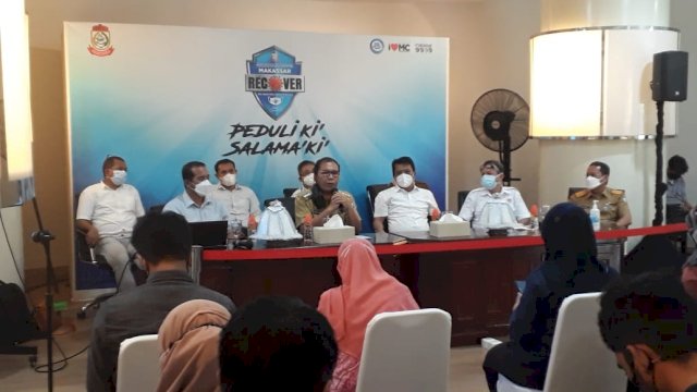 Konferensi Pers di Bali Kota pada Senin, 31 Mei 2021.