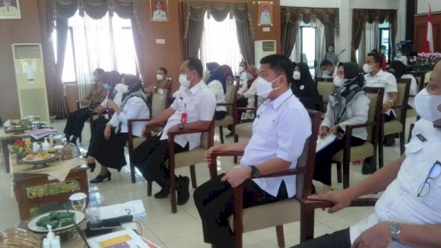 KPPPA RI Lakukan VLH Evaluasi KLA kepada Pemkab Sinjai secara Daring