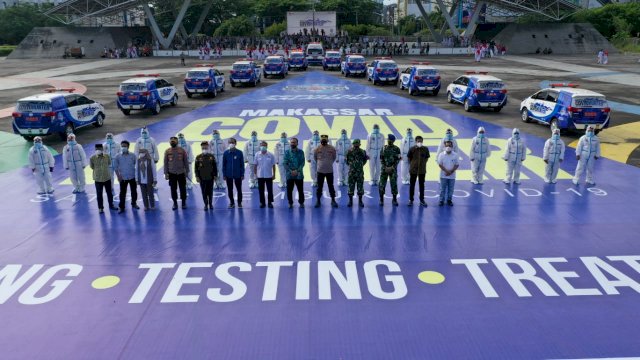 Forkopimda Makassar Dukung Penuh  Pemutusan Rantai Covid 19 Lewat Covid Hunter