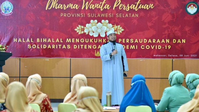 Naoemi Octarina Hadiri Halal Bihalal Dharma Wanita Persatuan Provinsi Sulsel