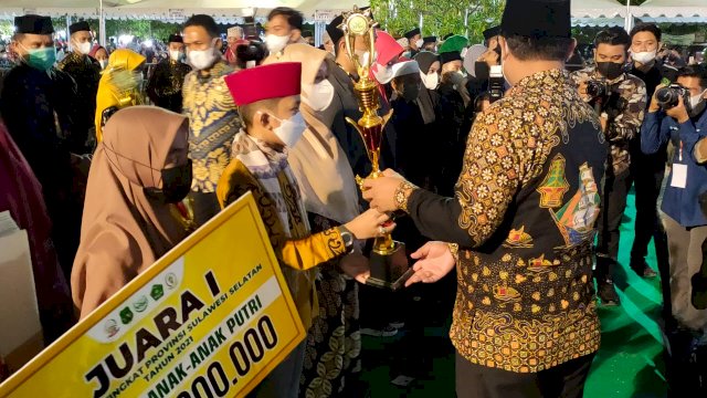 Raih Juara I Tilawah Anak, Kabupaten Luwu Masuk 10 Besar Pada STQH XXXII Di Sidrap