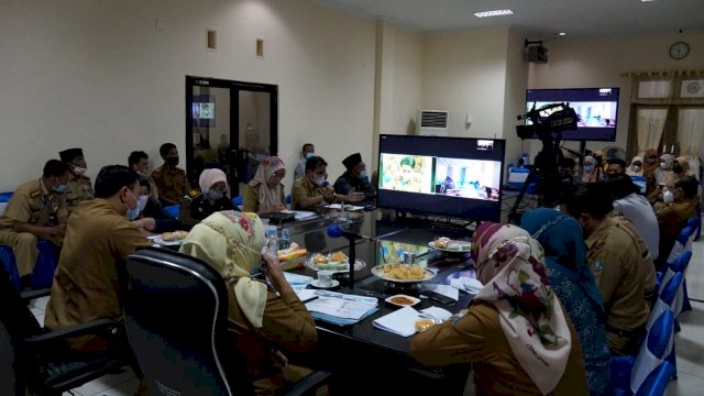 Pemkab Bulukumba Ikuti Vlh Evaluasi Kota Layak Anak Tahun 2021