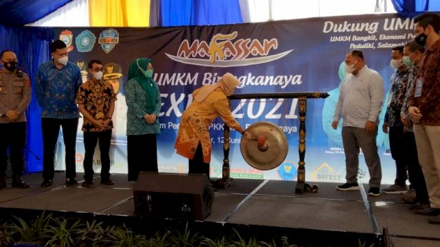 Ketua TP PKK Makassar, Resmi Buka UMKM Biringkanayya Expo 2021