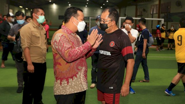 Keseruan Bermain Futsal Versi Wali Kota Makassar, Sportifitas Penting Silaturahmi Utama