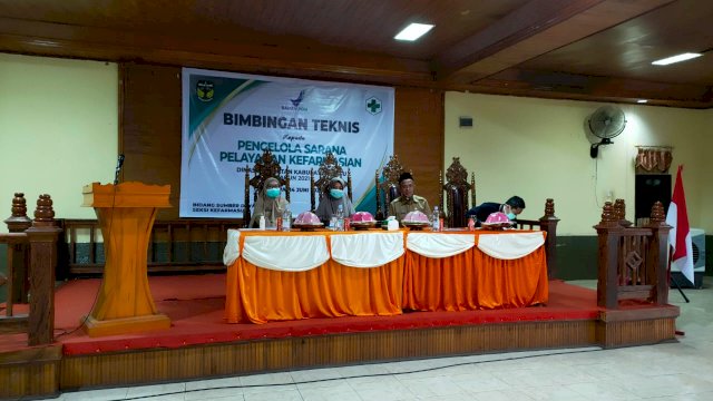 Dinas kesehatan menggelar Bimtek Saryanfar