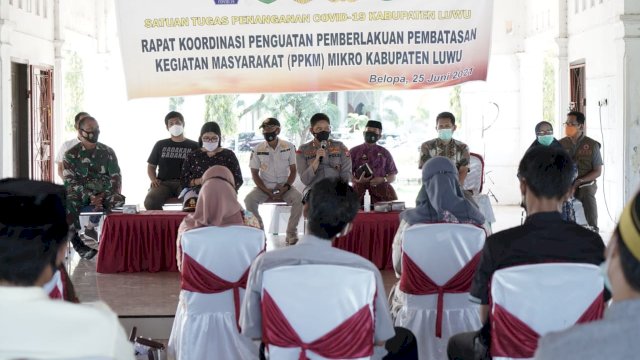 Satgas Covid-19 Luwu Gelar Rakor Penguatan PPKM Mikro