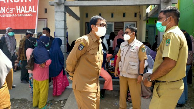 Wakil Bupati Luwu Utara #uaib Mansyur Meninjau Pelaksanaan Valsinasi covid-19