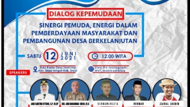 Pamflet kegiatan.