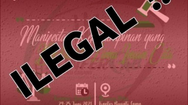 Pamflet yang dikirim kader HMI kepada Tim Trotoar.id