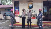 Serentak..Jajaran Lantamal VI Datangi Markas Polisi Di Sulsel