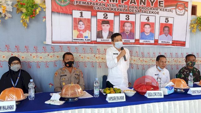 Sekda Lutra Hadiri Pemaparan Visi-Misi Cakades Salekoe di Malangke