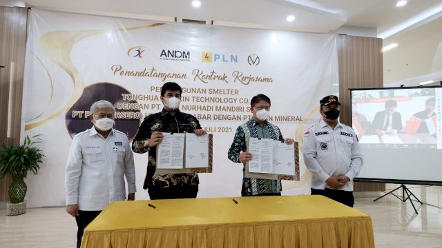 Tiran Group Tandatangani Kontrak Jual Beli Listrik dengan PLN dan Pembangunan Smelter Nikel