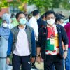 Didampingi Rektor Prof Hamdan, Mentan SYL Jogging di Kampus II UIN Alauddin Makassar