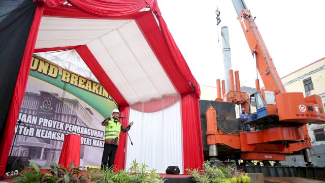 Walkot Hadiri ‘Ground Breaking’ Pembangunan Gedung Kejari Makassar