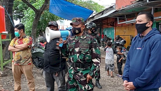 Penutupan Pasar Senggol Makasaar untuk sementara waktu, Kamis (8/7).