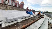 Alhamdulillah, Plt Gubernur Sulsel Lanjutkan Pembangunan Masjid 99 Kubah