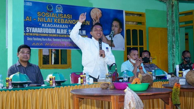 Wakil Ketua DPRD Sulsel, Syaharuddin Alrif Menggelar Sosialisasi Nilai-Nilai Kebangsaan 