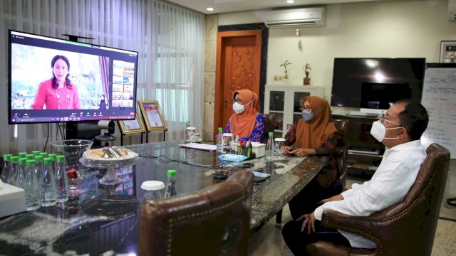 Walkot Makassar Hadiri Puncak Peringatan HAN 2021 Secara Virtual Bersama Presiden Joko Widodo