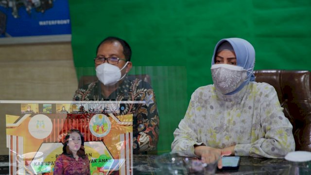 Pemerintah Kota Makassar meraih penghargaan kota layak anak 2021 oleh Kementrian Pemberdayaan Perempuan dan Perlindungan Anak (Kemen PPPA) RI.
