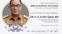 Andi Ardin Tjajo Meninggal Dunia, Plt Gubernur Sampaikan Belasungkawa