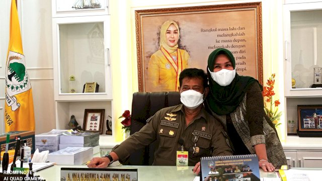 Menteri Pertanian Syahrul Yasin Limpo Bersama Ketua DPRD Sulsel Andi na Kartika Sari