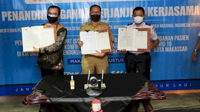 Penandatanganan Kerjasama KM Umsini, Bukti Nyata Danny Konsisten Selamatkan Rakyat Makassar Dari Covid-19