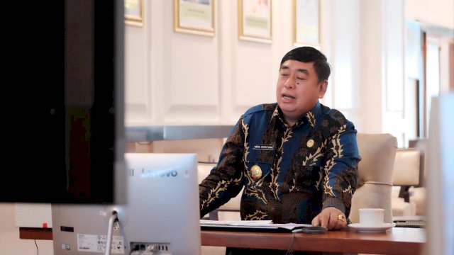 Abdul Hayat Laporkan Progres Penanganan Covid-19 di Sulsel ke Mendagri