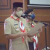 Ketua Kwarcab Gerakan Pramuka Sinjai Pimpin Upacara Peringatan Hari Pramuka Ke-60