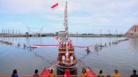 Makna Pembentangan Bendera Merah Putih Sepanjang 1.000 Meter di Atas Kapal Phinisi Makassar
