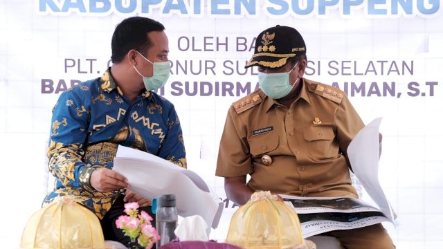 Resmikan Pengerjaan 7,3 km, Plt Gubernur Tekad Tuntaskan Jalan Rusak di Ruas Soppeng – Pangkajene Batas Sidrap
