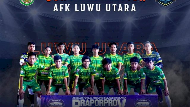 Selamat! Tim Futsal Luwu Utara Lolos ke PORPROV XVII Sulsel 2022, Bupati Beri Apresiasi