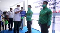 Sekprov Sulsel Buka Pelaksanaan Vaksinasi untuk Pengemudi Transportasi Online dan Truk