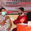 Dukung Program Pemerintah, Brimob Bone Kembali Gelar Vaksinasi Di Mako Yon C Pelopor