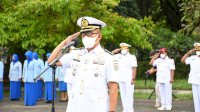 Sambut Hari Jadi ke-76 TNI AL, Lantamal VI Ziarah Rombongan di TMP Panaikang