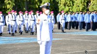 Komandan Lantamal VI Pimpin Upacara Hari Jadi Ke-76 TNI AL Tahun 2021 Di Mako Lantamal VI