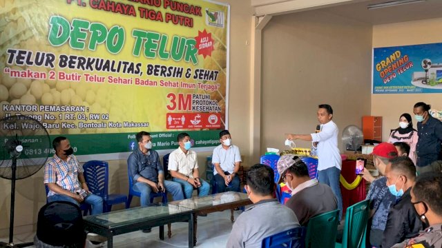 Syahar Menghadiri Acara Peresmian Depo telur PT cahaya Tiga putri.