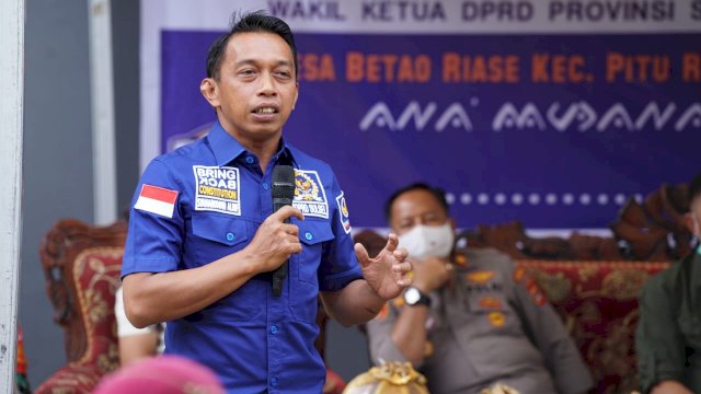 Wakil ketua DPRD Provinsi Sulawesi selatan Syaharuddin Alrif menggelar Sosialisasi Peraturan Daerah Nomor 4 Tahun 2015 Tentang Pengelolaan hutan rakyat di dusun IV Desa betao riase kecamatan Pitu riase Kab sidrap minggu (19/09/2021).&nbsp;