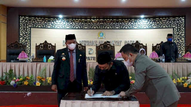 Bupati Dan Ketua Dprd Bulukumba Tandatangani Nota Kesepakatan KUA-PPAS ABPDP 2021