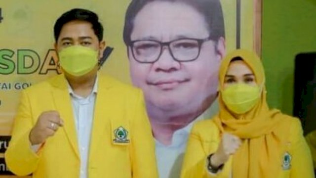 Mudassir Hasri Gani bersama Ketua DPRD Sulsel Andi Ina Kartika Sari.