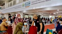 Yayasan Kalla-UIM Kembali Laksanakan Vaksin di Auditorium KH Muhyiddin Zain