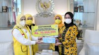 Bupati Lutra Terima Bantuan Bencana Dari IIFPG DPR RI