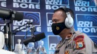 Jadi Narsum Dalam Program “Aparat Menyapa” RRI Bone, Ini Yang Disampaikan Danyon Brimob Bone