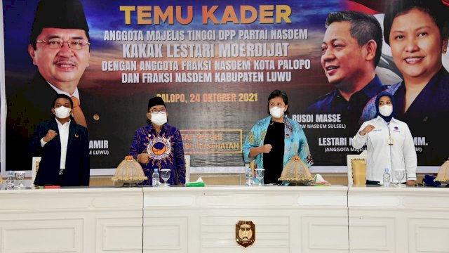 Lestari Moerdijat Bakar Semangat Kader NasDem di Sulsel, Bicara Target 2024 hingga Penanganan Covid