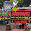 Jelang Pelantikan Hasrul, Karangan Bunga Banjiri Sekretariat KNPI Makassar