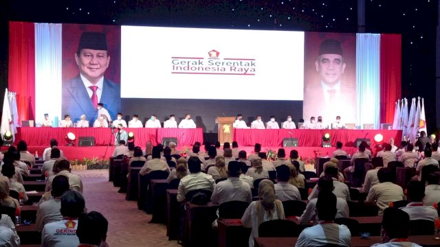 Ahmad Muzani Buka Rakorda Partai Gerindra Sulsel