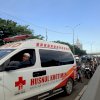 Macet Panjang di Jalan Urip Sumoharjo Makassar Akibat Demo Protes Kebijakan Jokowi-Ma’ruf