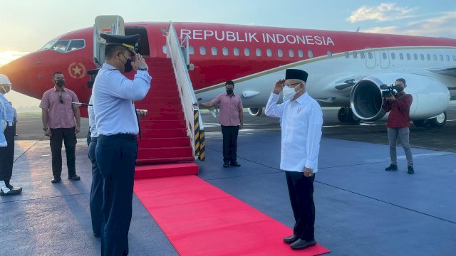 Bertolak ke Samarinda, Ma’ruf Amin Sampaikan Orasi Ilmiah di UNU Kaltim