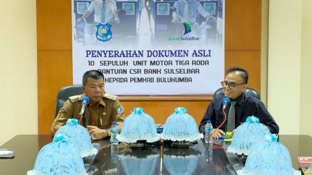 Pemkab terima Dokumen 10 Motor Sampah Bantuan CSR Bank Sulselbar