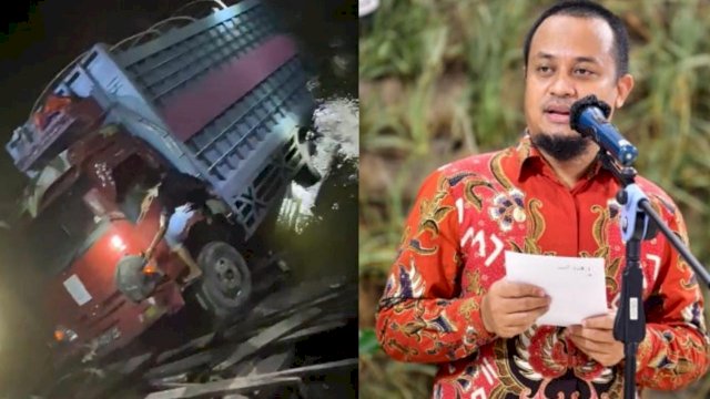 Jembatan Alternatif di Luwu Ambruk Saat Dilewati Truk, Plt Gub Sulsel: Segera Dibangun yang Baru