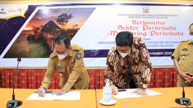 Disbudpar Sulsel-Poltekpar Makassar Teken MoU Pengembangan Kepariwisataan
